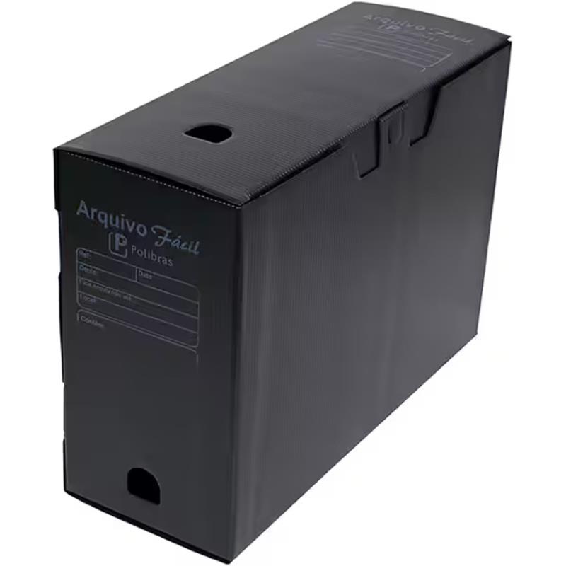 Caixa 5 Arquivo Morto Novaonda 250mm x 130mm x 350mm 044004 Polibrás - 5 Unidades