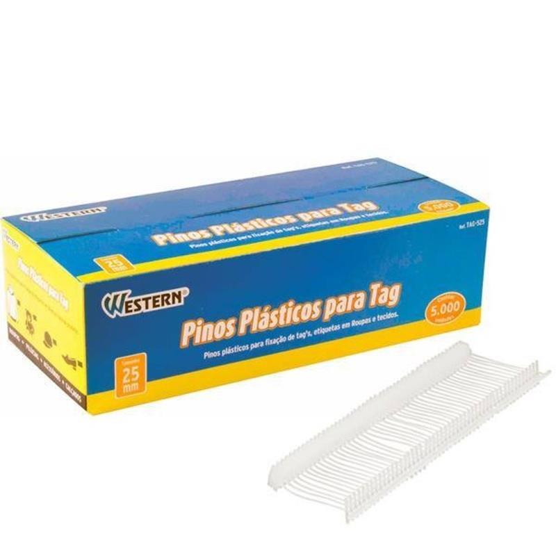 Refil para Aplicador de Tag Pinos Plasticos 25mm TAG-525 Western - 5000 Unidades