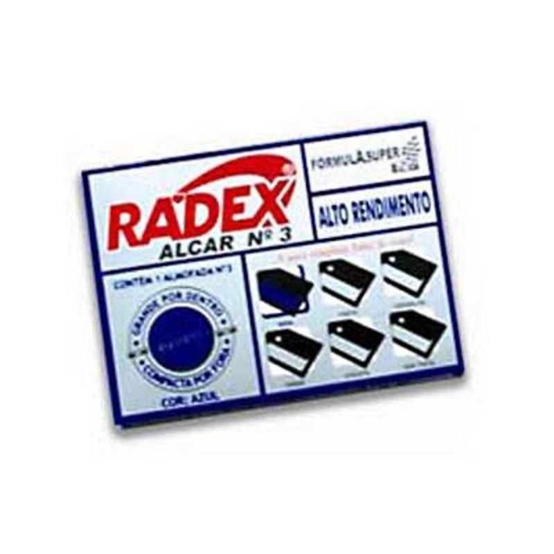 Almofada Carimbo N.3 6,9x11cm Asuper Radex