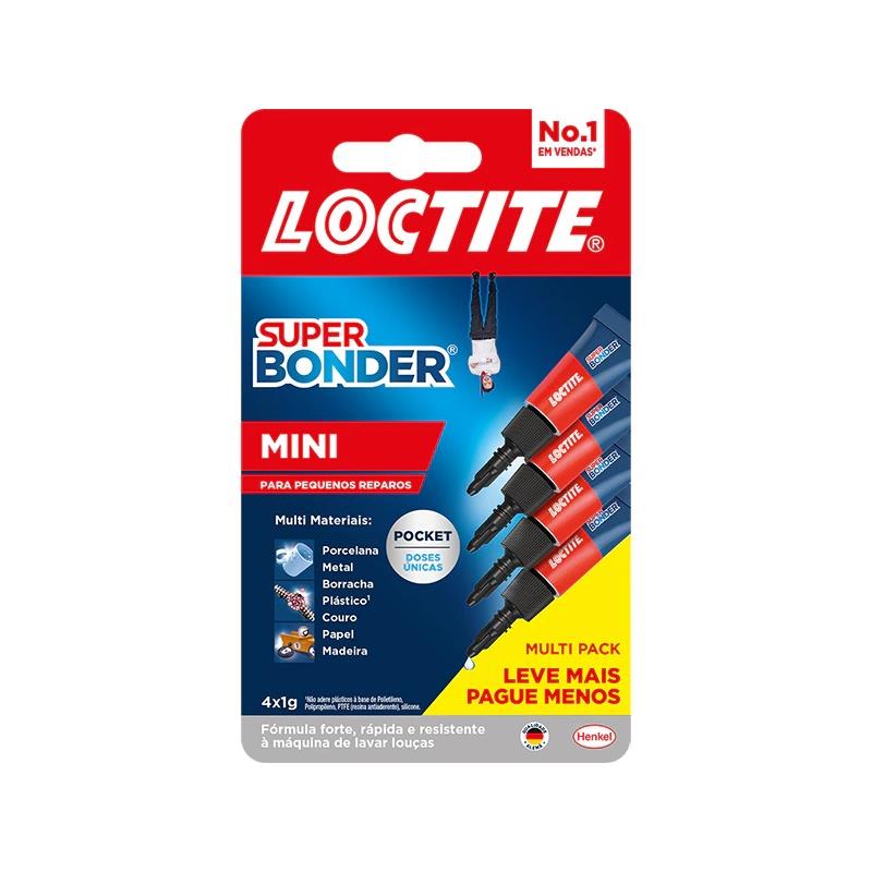 Kit 4 Cola Super Bonder 1g 3036047 Henkel - 4 Unidades