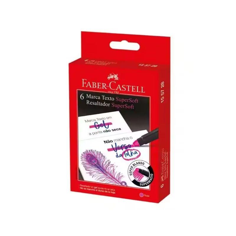 Caixa Marca Texto em Gel Super Soft Faber-Castell - 6 Unidades