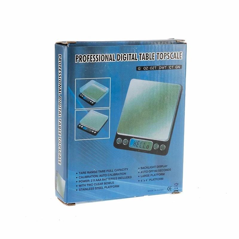 Balança Digital de Precisão de 0,1g a 3kgs com LCD e Função de Tara