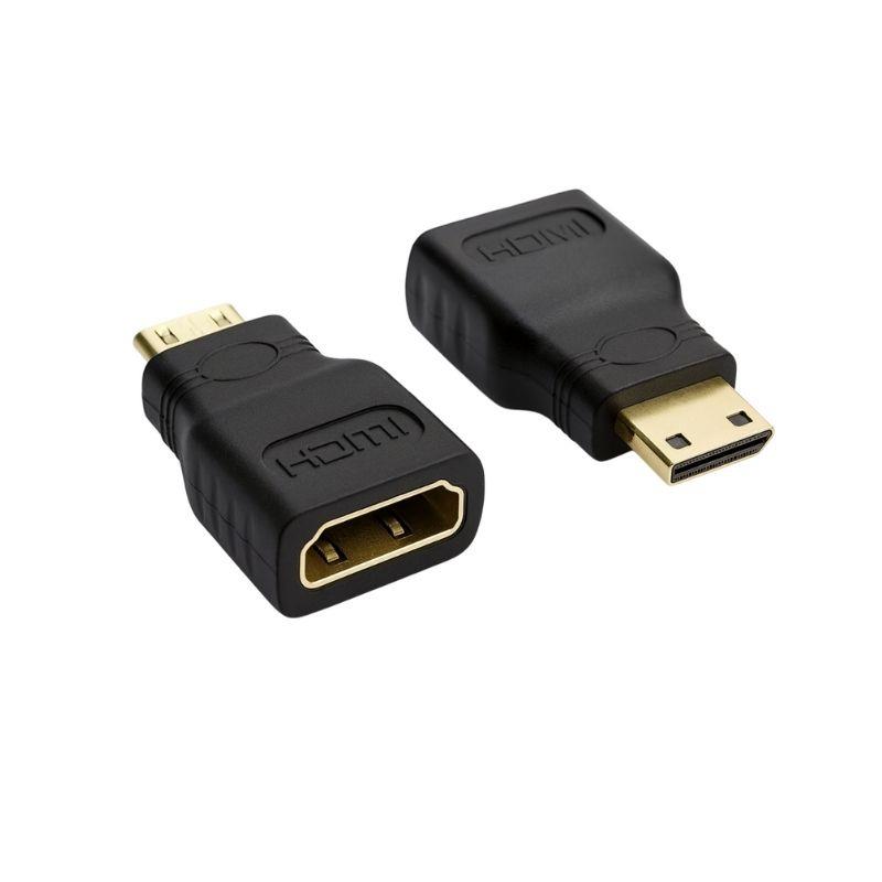Kit 5 Adaptadores HDMI Fêmea para HDMI Macho