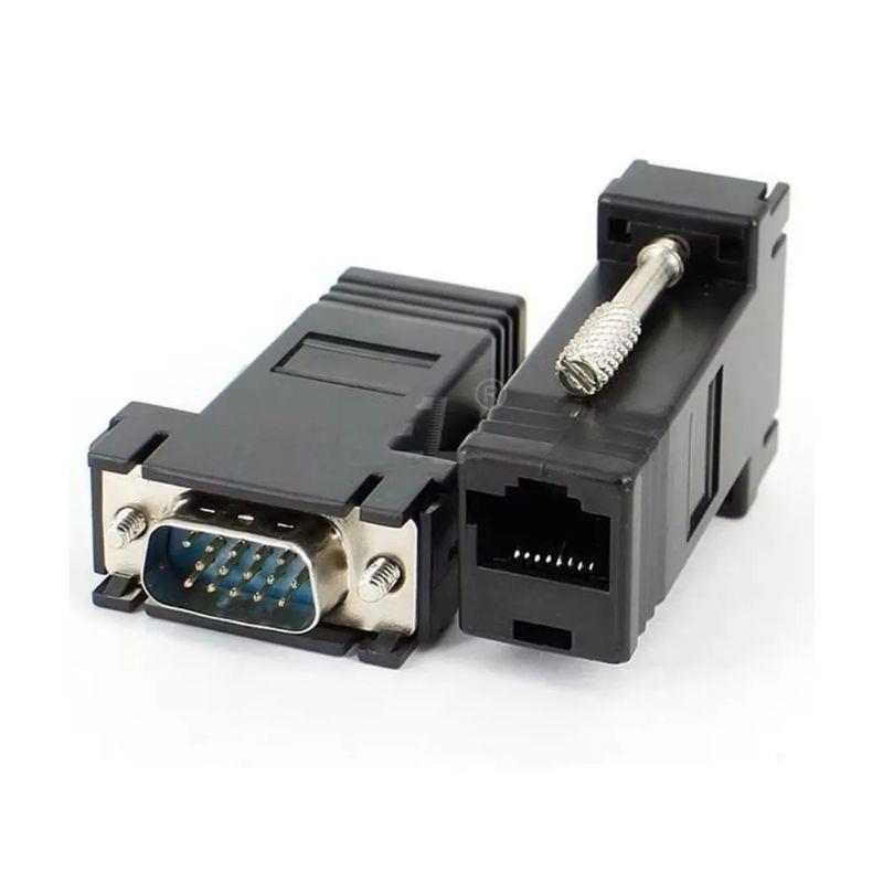 Adaptador Extensor VGA para Cabo Rede Rj45