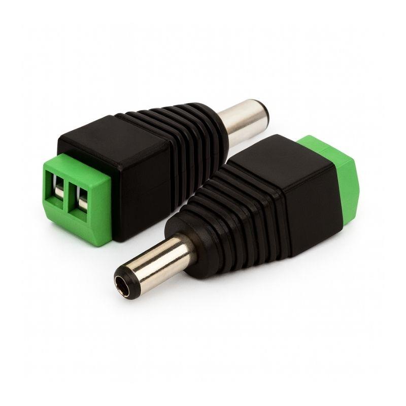 Kit 5 Pares de Plugs Conectores P4 Macho com Borne