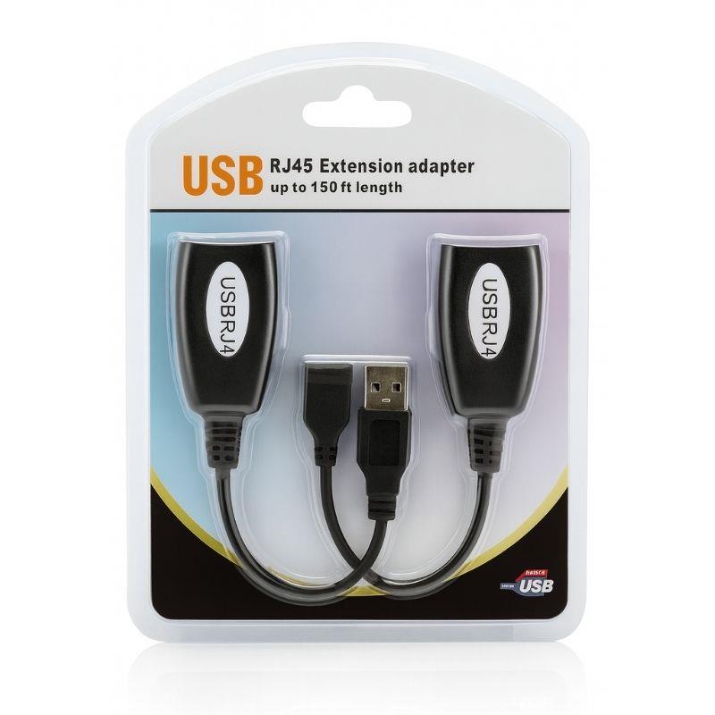 Adaptador Extensor USB via Cabo de Rede Rj45