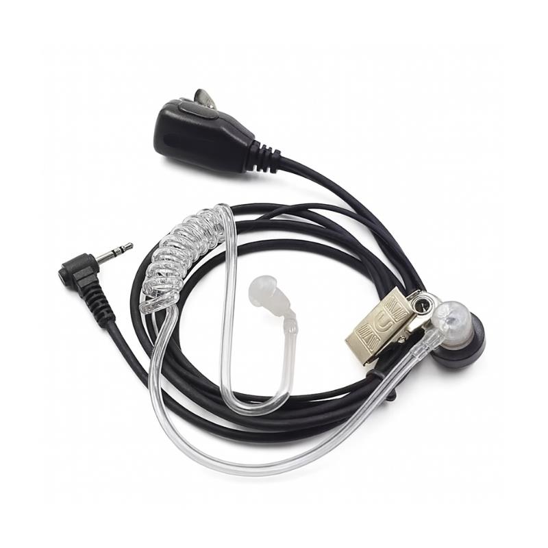 Fones de Ouvido com Microfone de Lapela para Rádio Transmissor