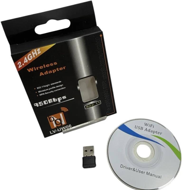 Adaptador Wifi 2.4GHz 950Mbps 802.11N LV-UW06 BNG Conector USB