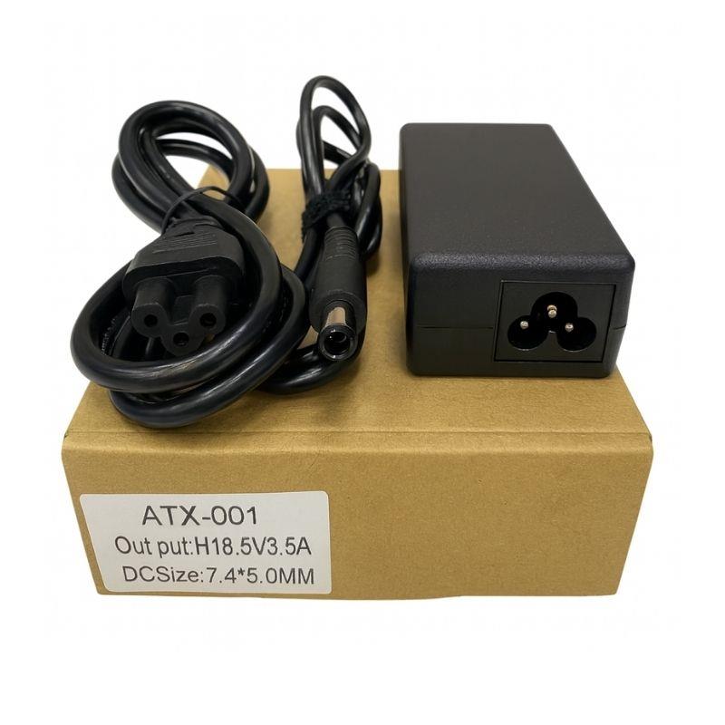 Fonte Carregador Notebook HP 18.5V 3.5A Conector 7.4x5.0mm