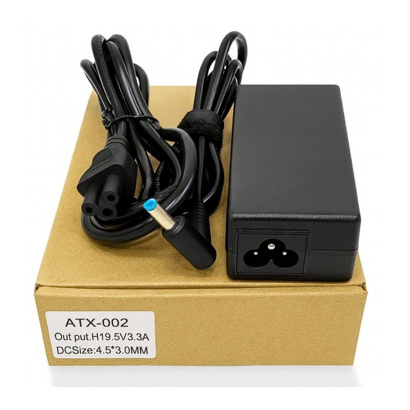 Fonte Carregador Notebook HP 19.5V 3.33A Conector 4.5x3.0mm