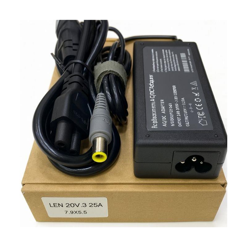 Fonte Carregador Notebook Lenovo 20V 3.25A Conector 7.9x5.5mm