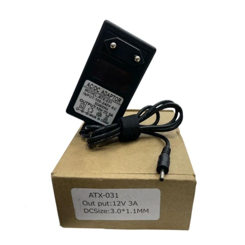 Fonte Carregador Notebook Positivo 12V 3A Conector 3.0x1.1mm