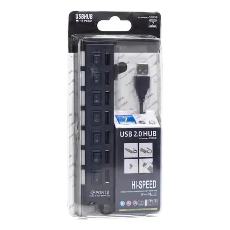 Hub USB 2.0 500GB 7 Portas