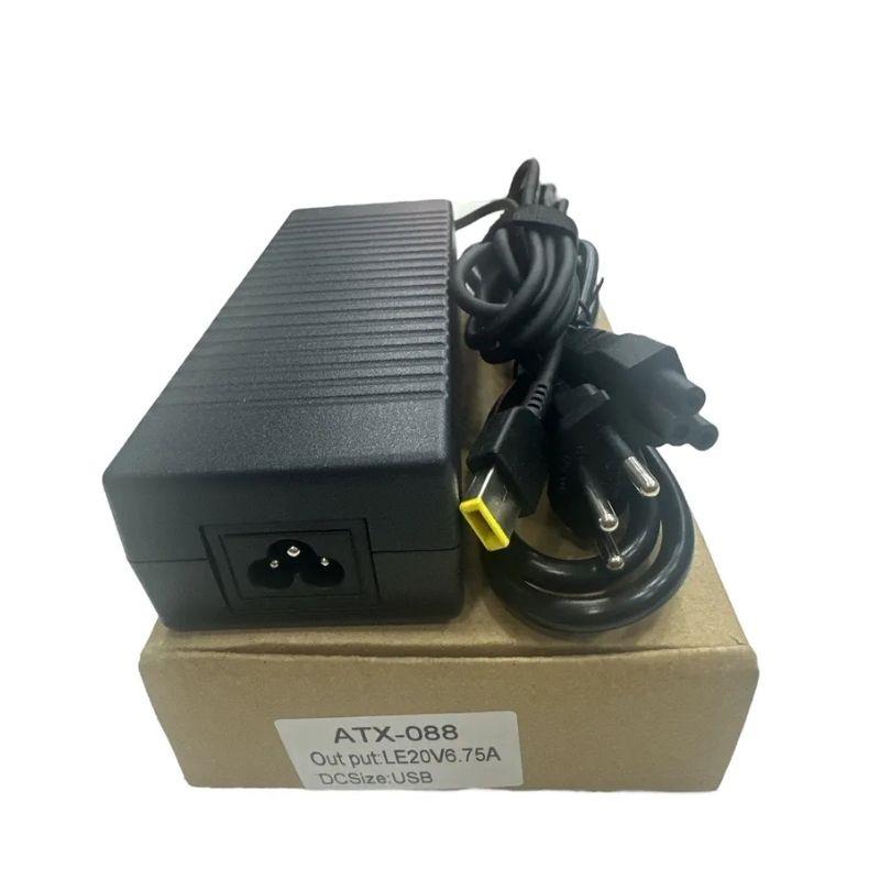 Fonte Carregador Notebook Lenovo 20V 6.75A Conector USB