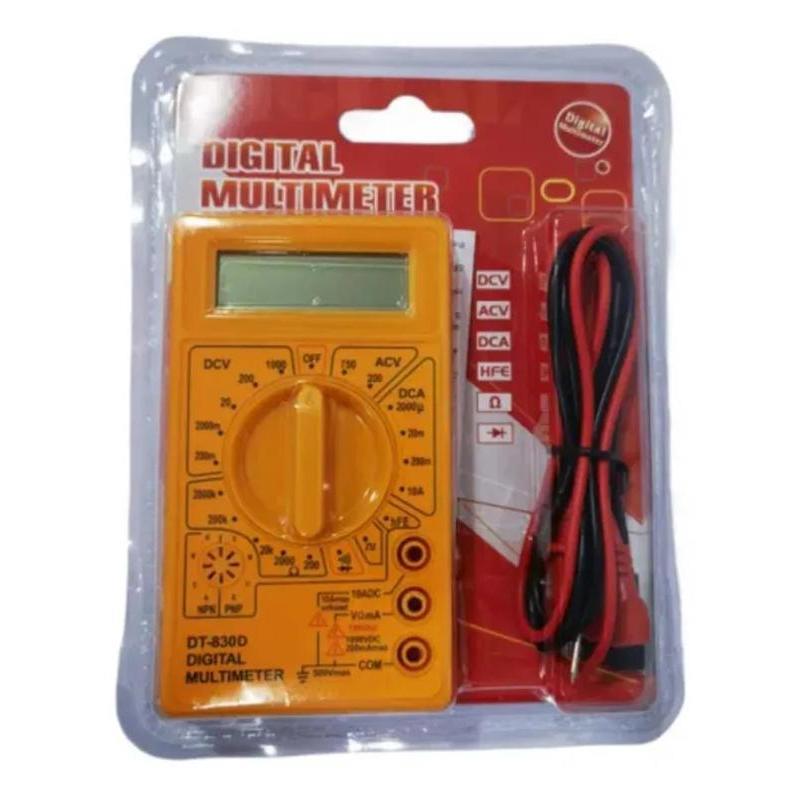 Multímetro Digital DT830D Alta Precisão Tela Led