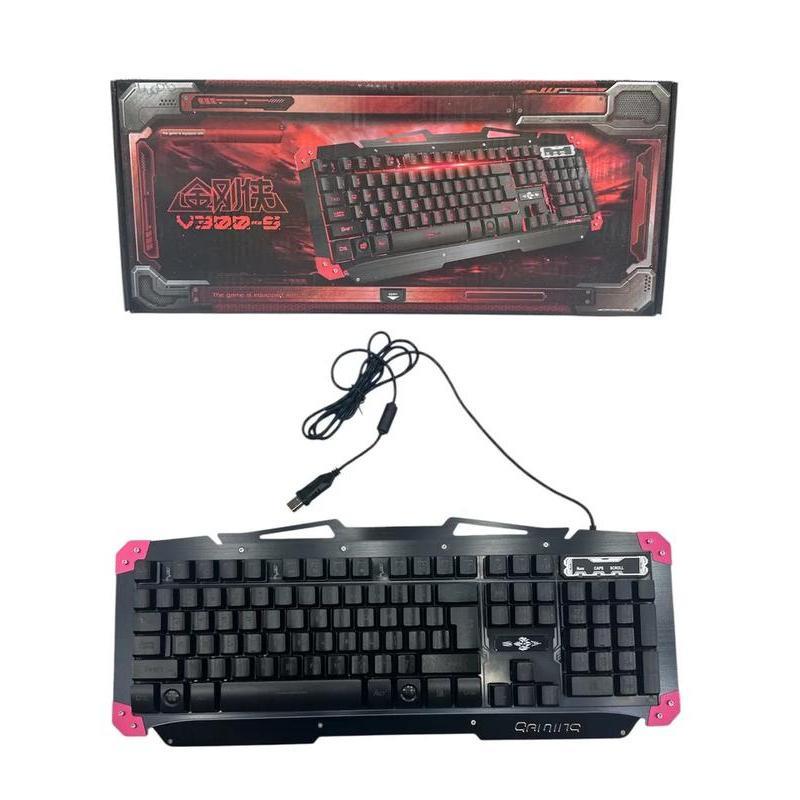 Teclado Gamer com Fio Conector USB Preto