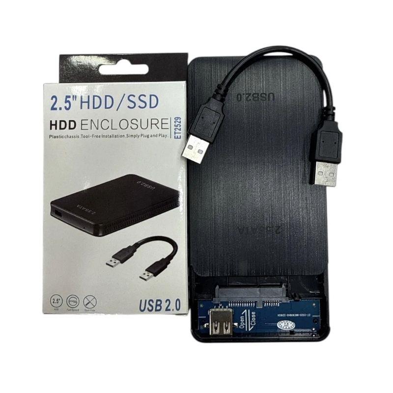 Case Externa para HDs/SSDs SATA de 2,5" ET2529 Conector USB 2.0