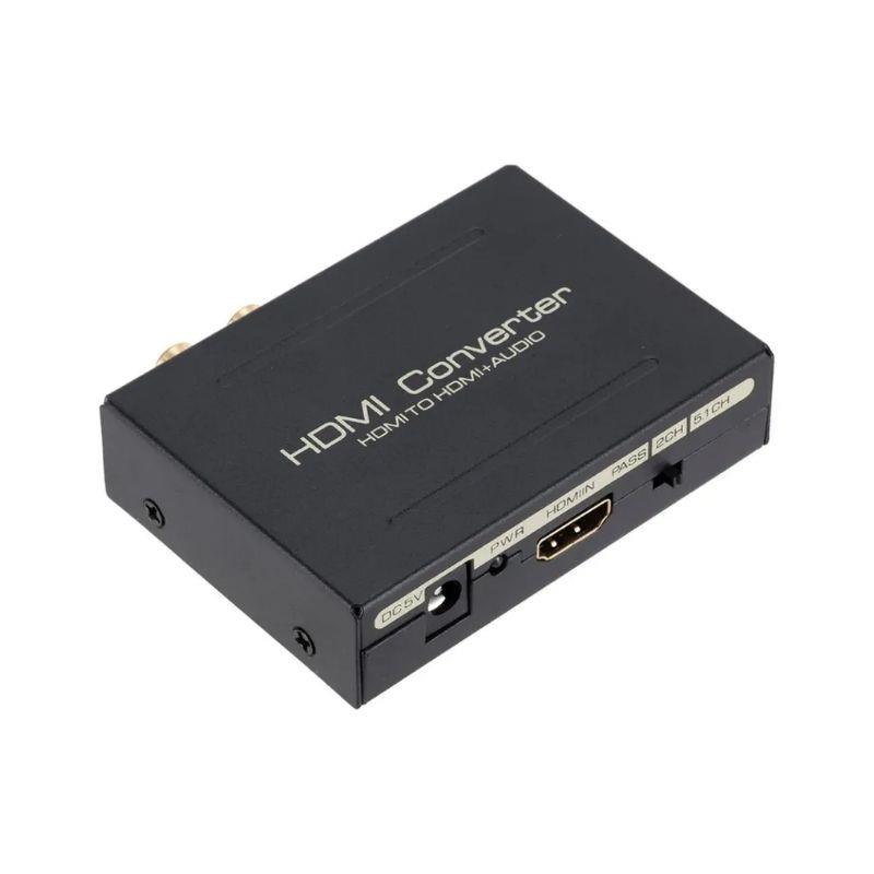 Adaptador Conversor UHD 4k 2k HDMI para HDMI com Áudio