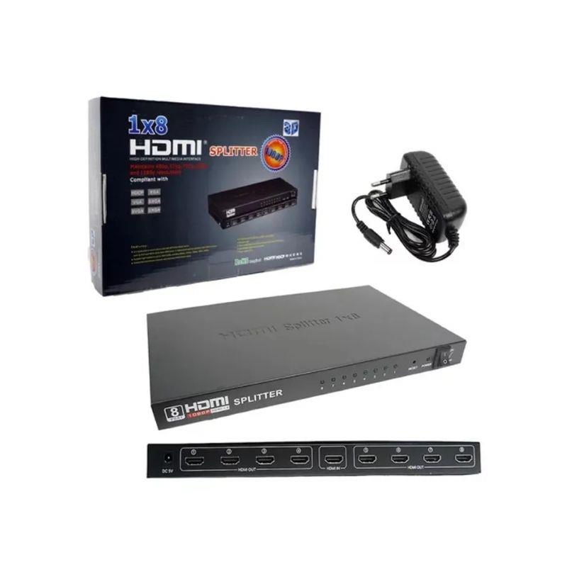 Adaptador Splitter HDMI 1x8 1080P