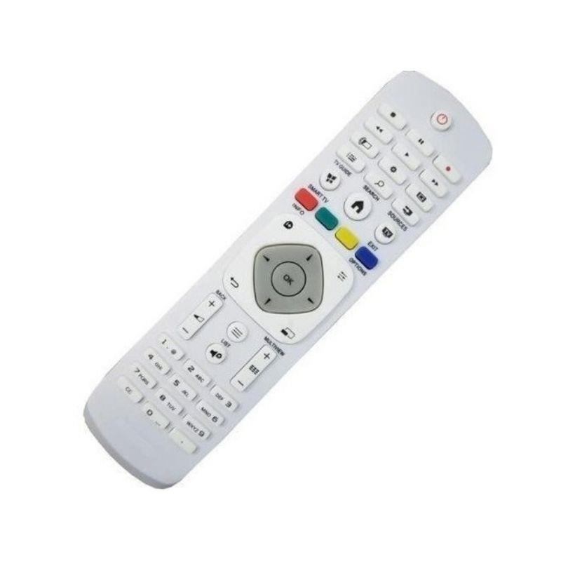 Controle Remoto TV Smart Compatível com Philips 7065 Branco