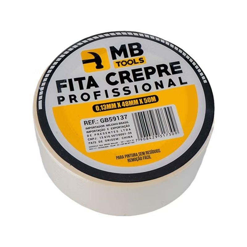Fita Crepe Profissional GB59137 MB Tools 0.13mm x 48mm x 50m