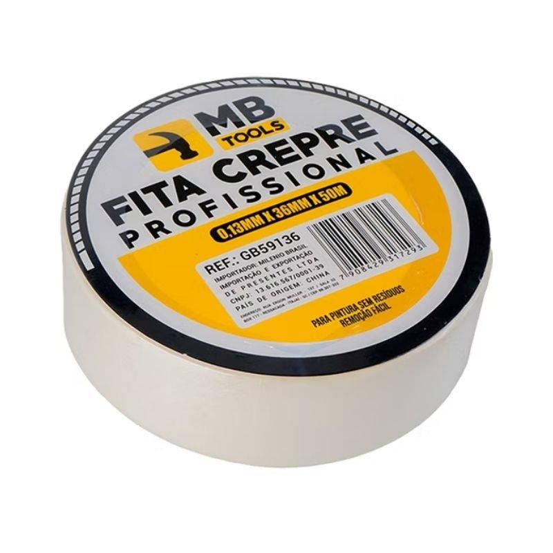 Fita Crepe Profissional GB59136 MB Tools 0.13mm x 24mm x 50m