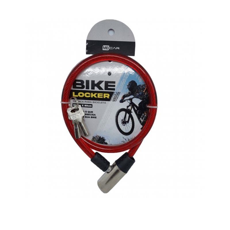 Tranca para Bicicleta Bike Locker GB57125 MB Car 10mm x 80 cm