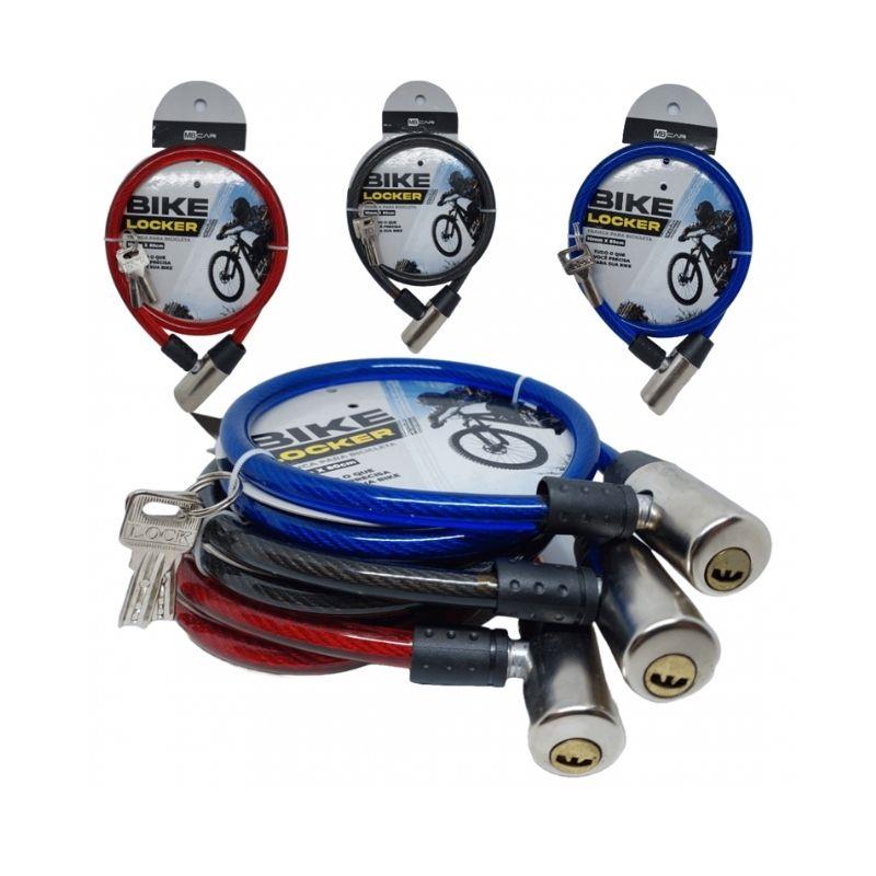 Tranca para Bicicleta Bike Locker GB57125 MB Car 10mm x 80 cm