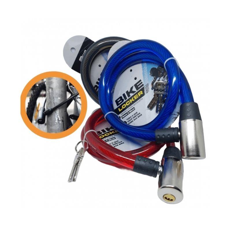 Tranca para Bicicleta Bike Locker GB57126 MB Car 15mm x 80 cm