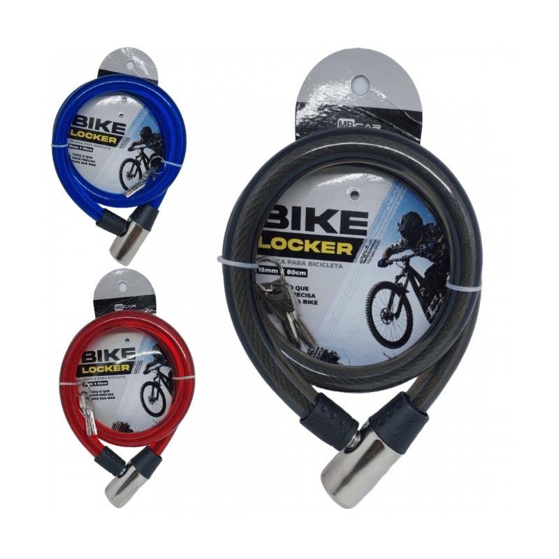 Tranca para Bicicleta Bike Locker GB57126 MB Car 15mm x 80 cm