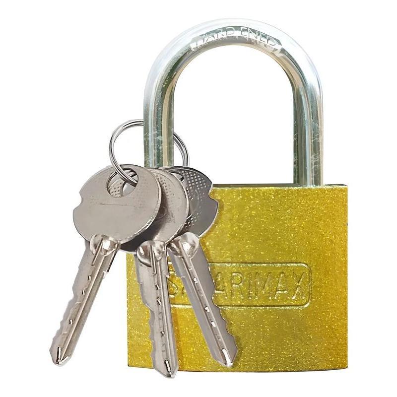 Kit 6 Cadeados 40mm Proteção Antifurto SM-40 Safari Max - 3 Chaves Triplas em cada