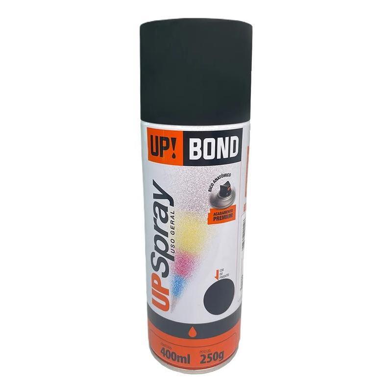 Tinta Spray para Uso Geral UP Bond 400ml - Preto Fosco