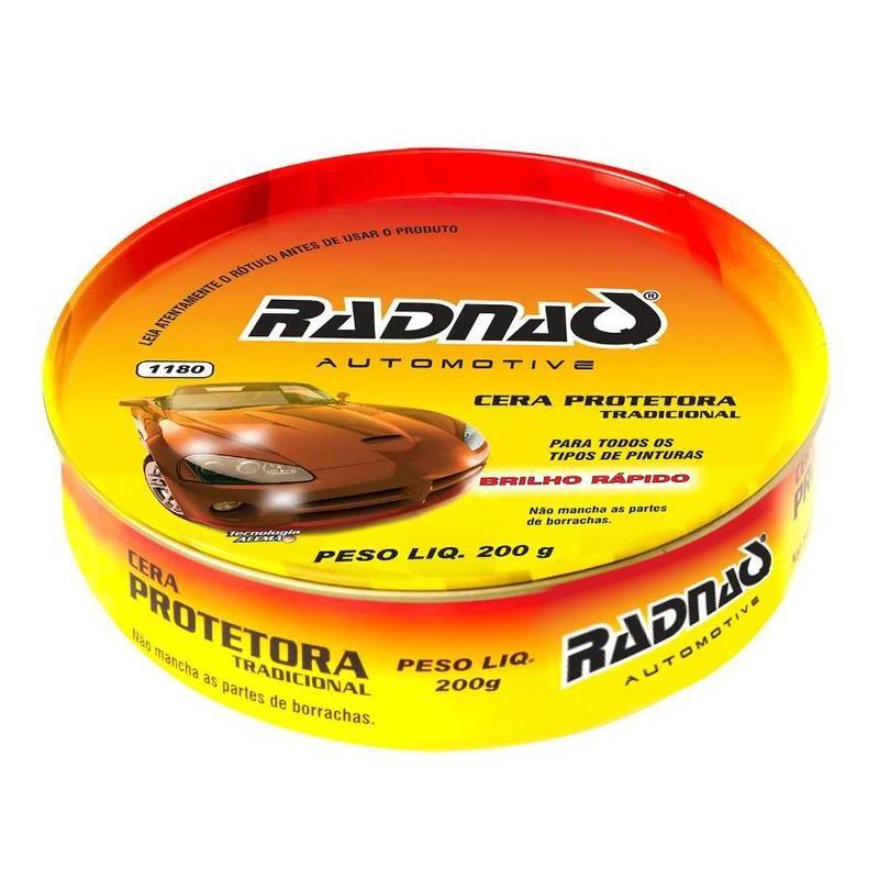 Cera Protetora Polimento Veículos 1180 Radnaq 200g