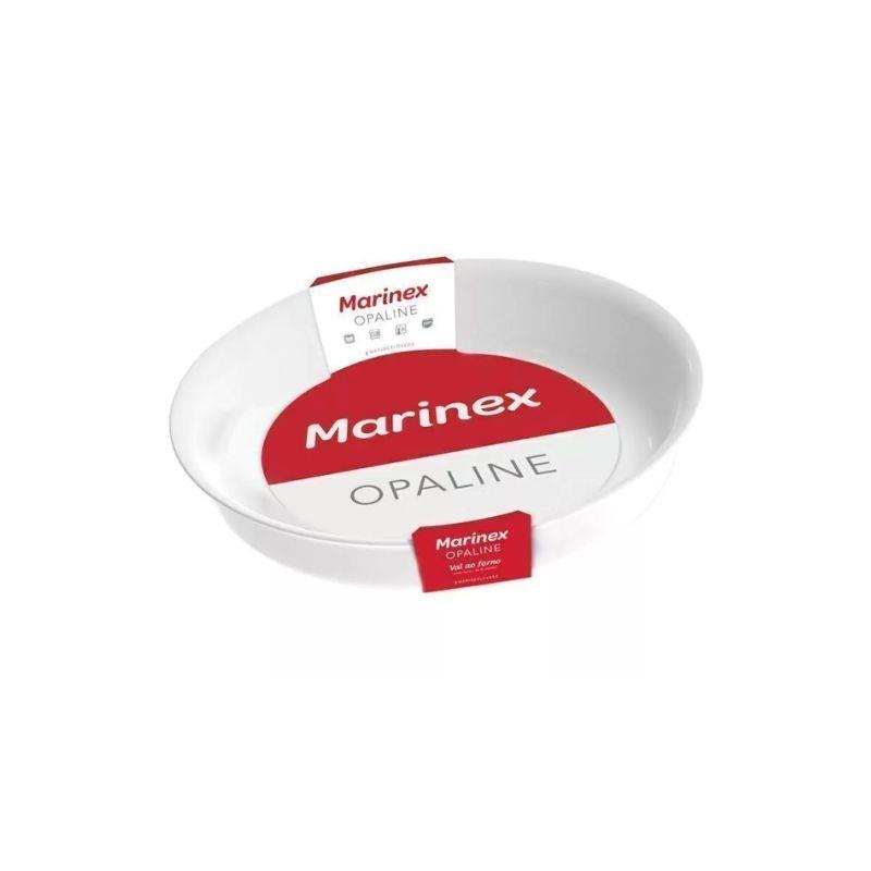 Assadeira Redonda Vidro Temperado 2l Opaline Marinex - Grande