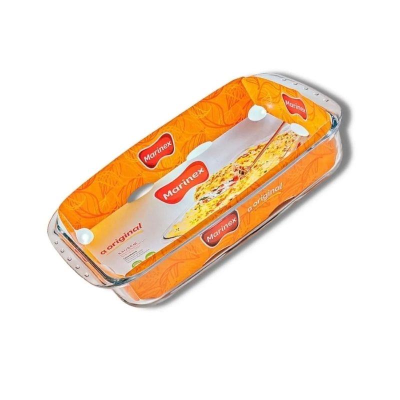 Travessa Assadeira Vidro Temperado Marinex Retangular 5l 40cm x 25 cm x 7cm