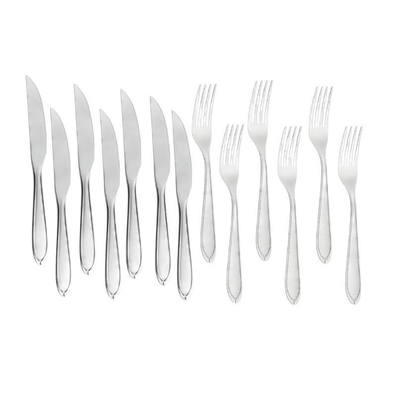 Conjunto 12 Pares Garfo e Faca Inox Laguna Tramontina - 24 Peças