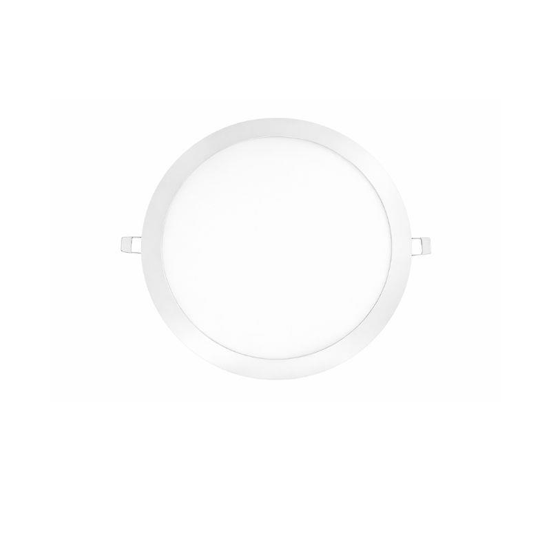 Painel de Led Embutir Redondo Tech Slim Blumenau 24W 6500k Bivolt - Branco Frio