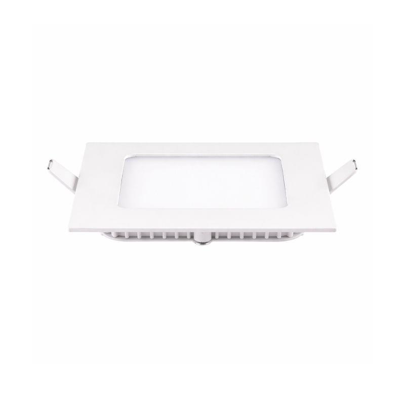 Painel de Led Embutir Quadrado Tech Slim Blumenau 6W 6500k Bivolt - Branco Frio