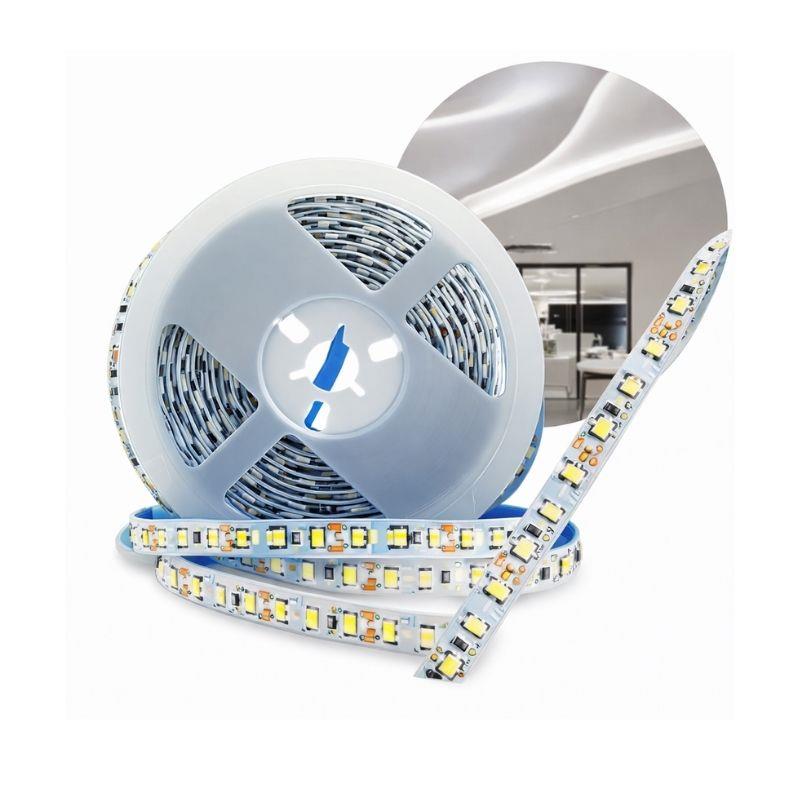 Fita 120 Leds 3528 14.4W 1300lm 6500K IP20 5m Zem - Branco Frio