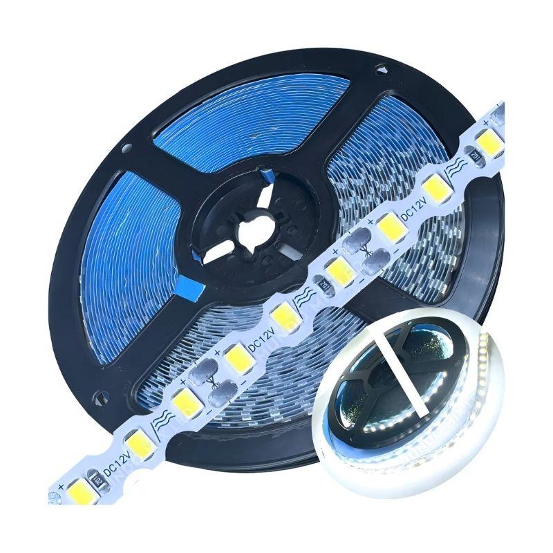 Fita Led Dobrável 2835 12V 6500K IP65 50m Zem - Branco Frio