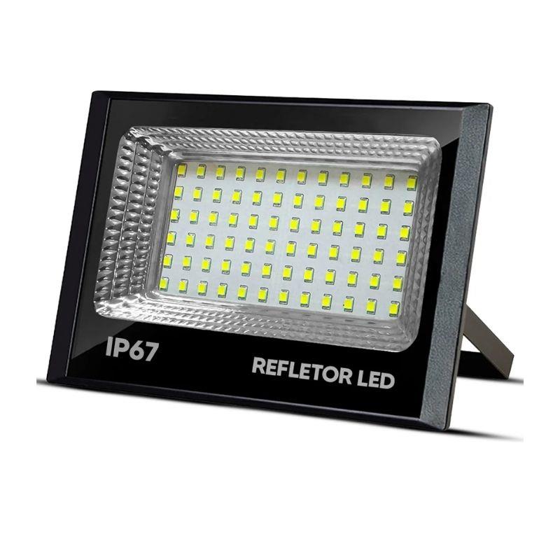 Holofote Led Refletor Solar SMD 100W IP67 Athlanta - Branco Frio