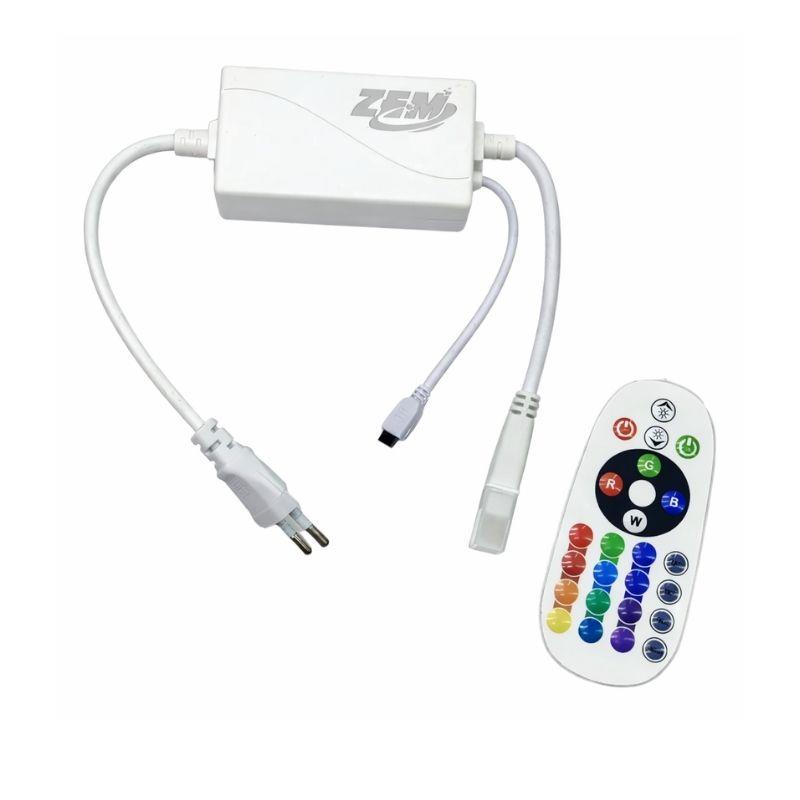 Controladora Fita Led Função RGB Wireless com Controle 24 Botões Zem