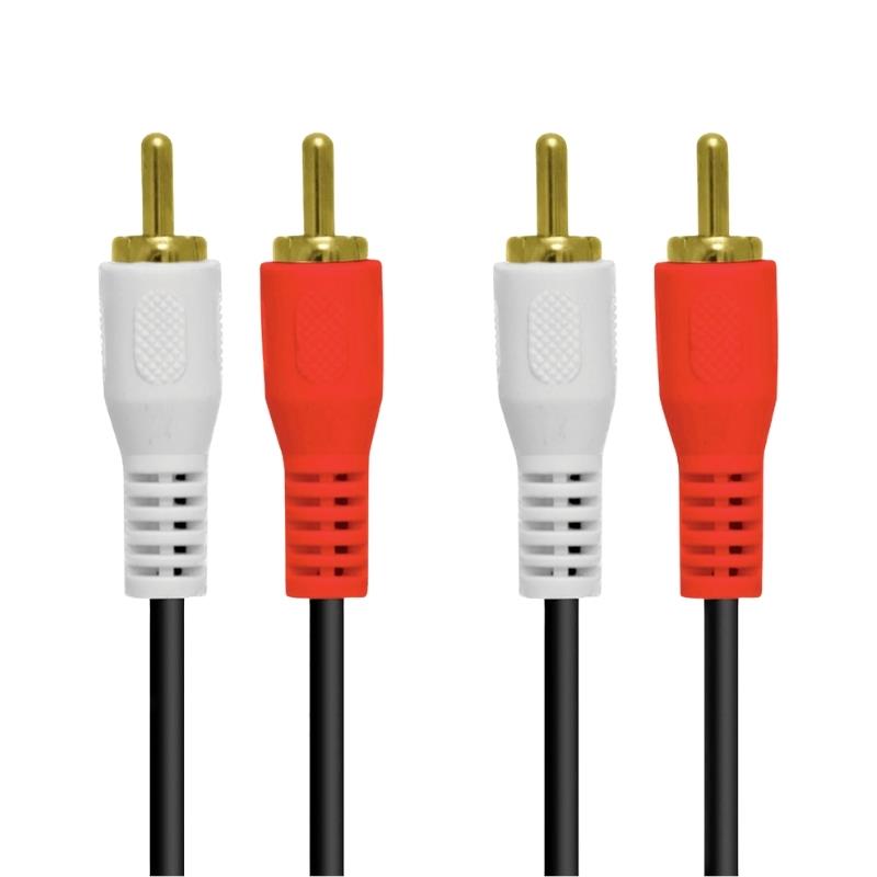 Cabo Áudio 2 RCA x 2 RCA 3m