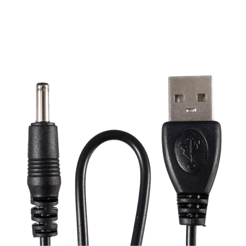 Kit 5 Cabos USB 2.0 x Conector DC 3.5x1.35mm 60cm