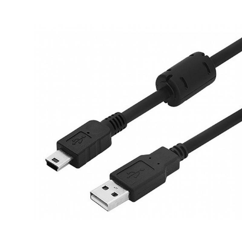 Cabo USB 2.0 Macho x Mini USB V3 Macho 1.5m - Preto