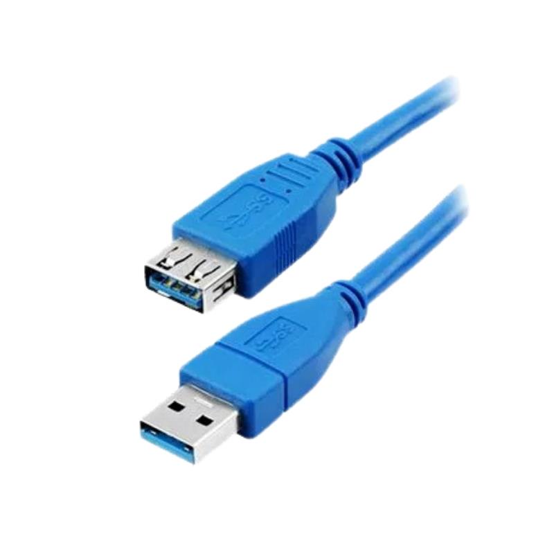 Cabo USB 3.0 Macho x USB 3.0 Fêmea 30cm - Azul