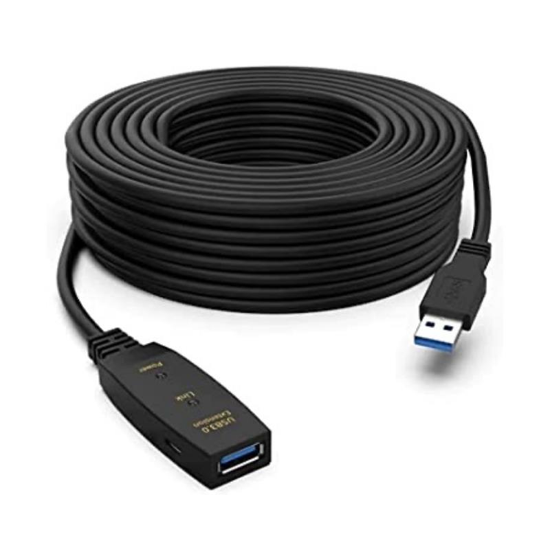 Cabo USB 3.0 Macho x USB 3.0 Fêmea Ativo 30m