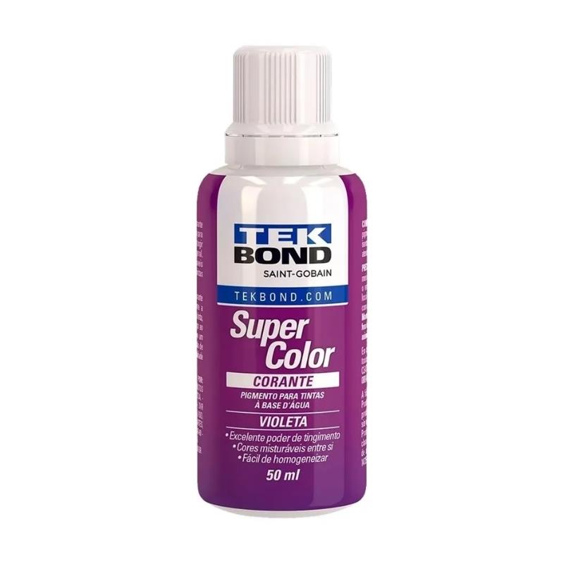 Corante Líquido Super Color TekBond 50ml - Violeta
