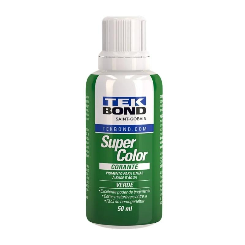 Corante Líquido Super Color TekBond 50ml - Verde