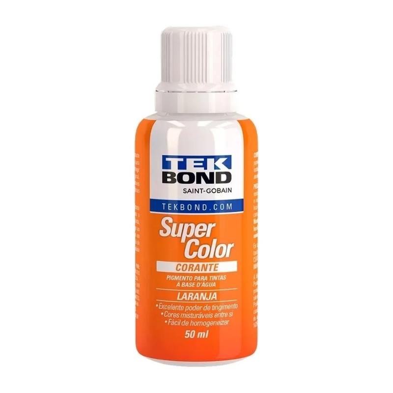 Corante Líquido Super Color TekBond 50ml - Laranja